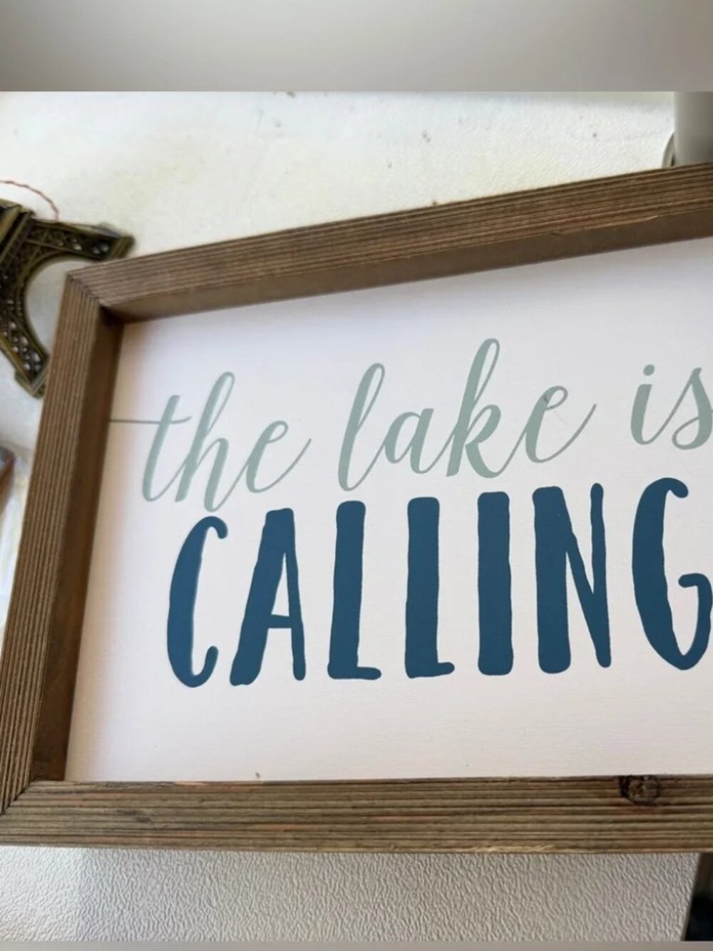 Framed "The Lake Is Calling"
